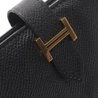 Hermes Bifold Wallet Bearn Classic Black Leather — view 8