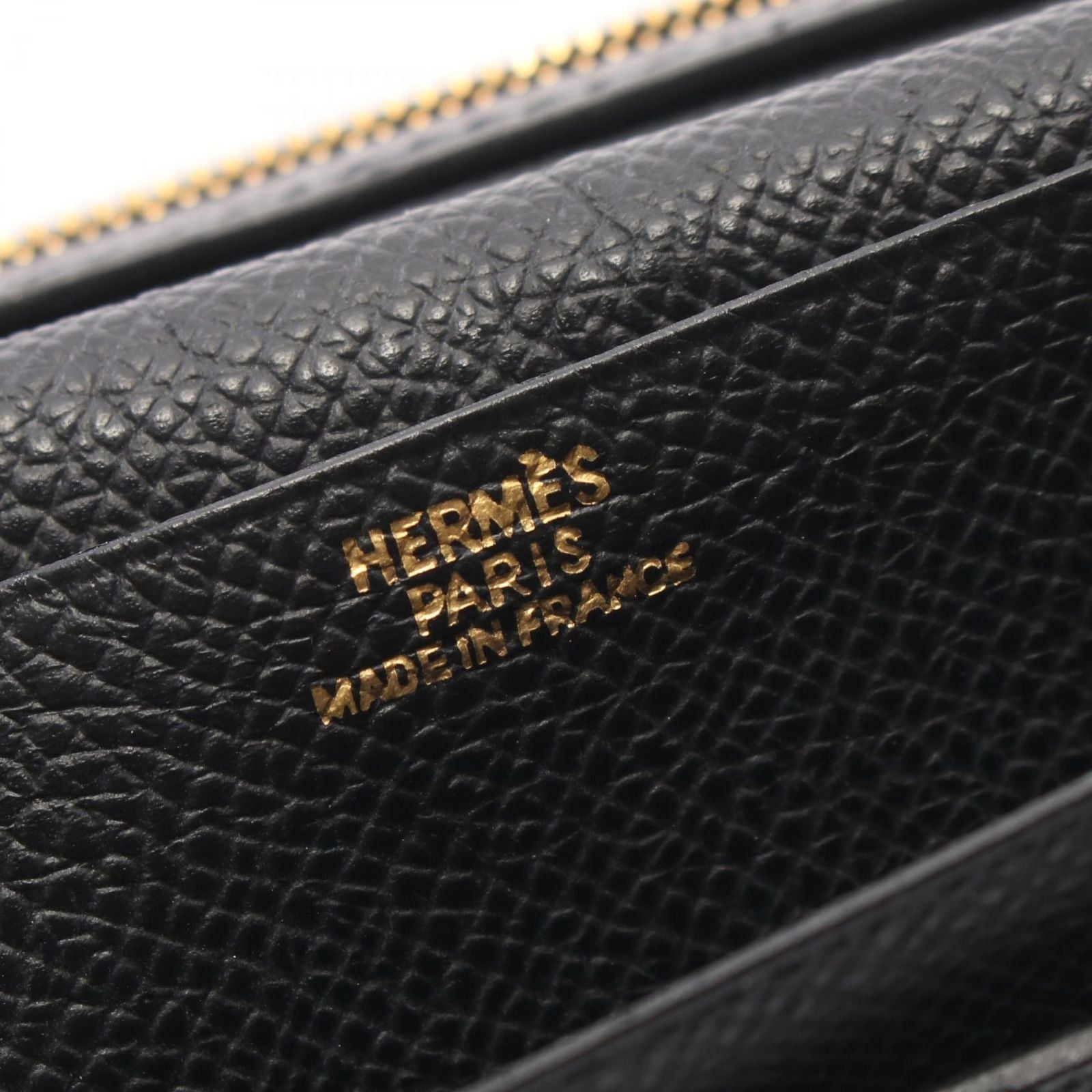 Hermes Bifold Wallet Bearn Classic Black Leather — view 4