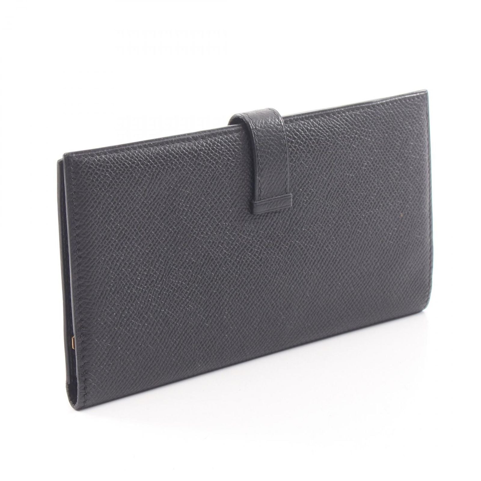 Hermes Bifold Wallet Bearn Classic Black Leather — view 2