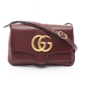 Gucci Shoulder Bag Allie Small GG Marmont Bordeaux Leather