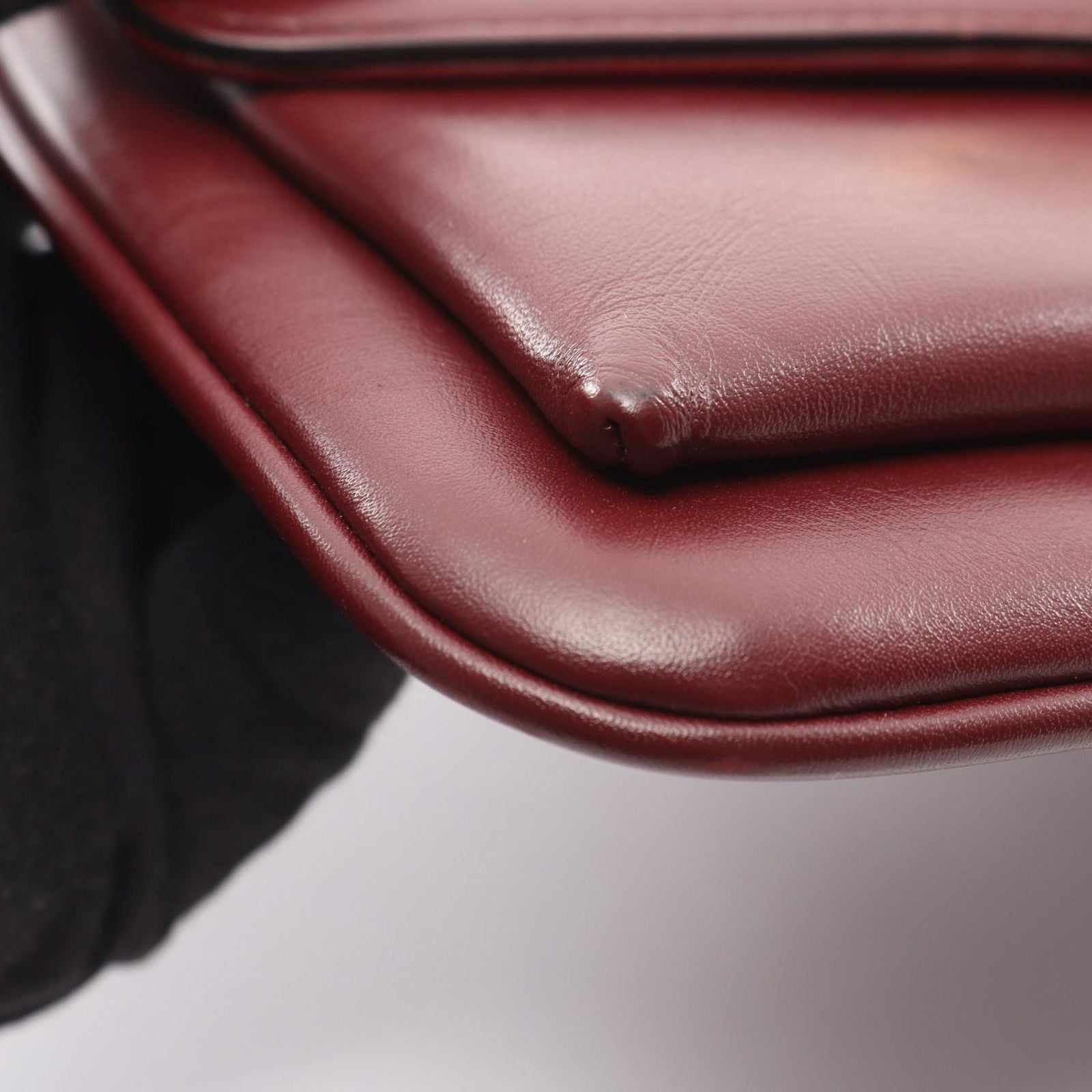 Gucci Shoulder Bag Allie Small GG Marmont Bordeaux Leather — view 6