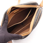 Dior Shoulder Bag Honeycomb Dark Brown Leather — view 3