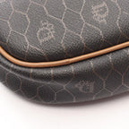 Dior Shoulder Bag Honeycomb Dark Brown Leather — view 8