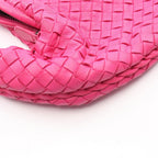 Bottega Veneta Shoulder Bag Intrecciato Pink Leather Hobo — view 8