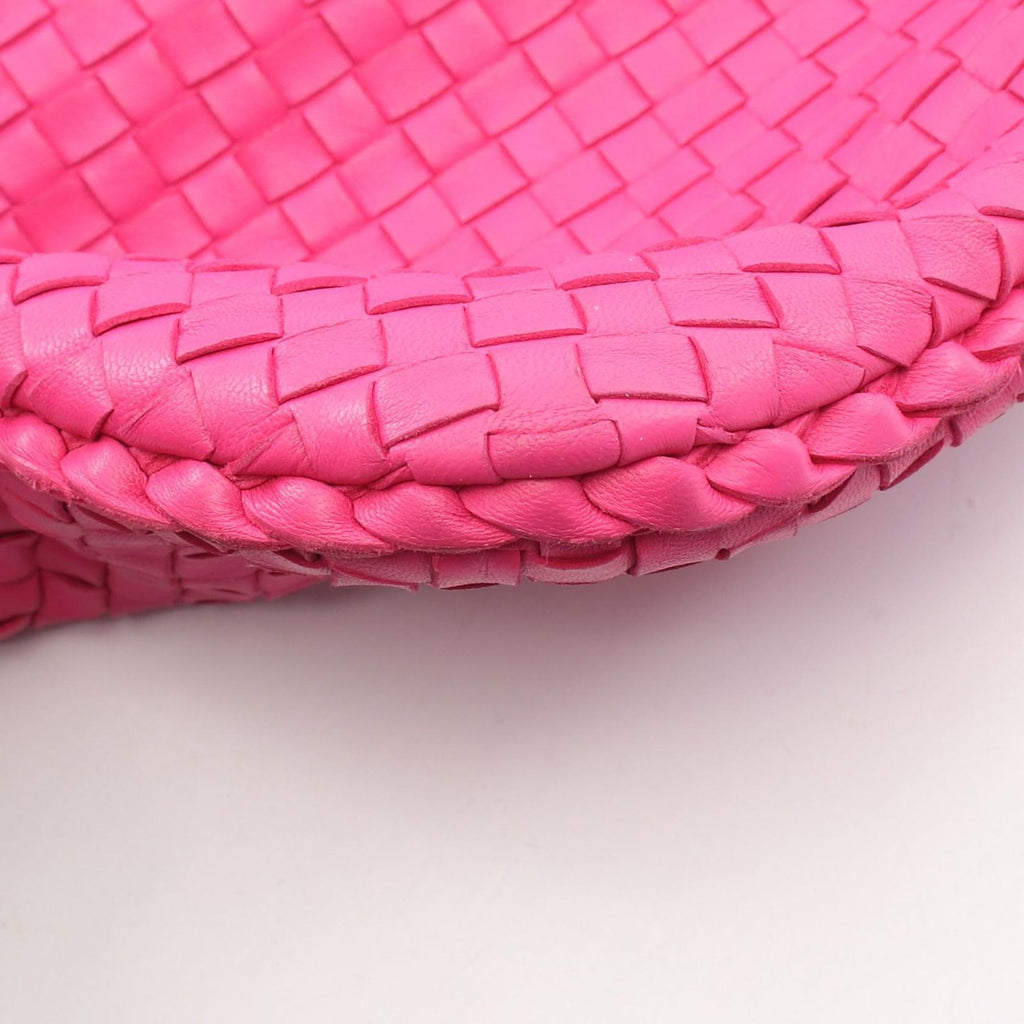 Bottega Veneta Shoulder Bag Intrecciato Pink Leather Hobo — view 7
