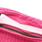 Bottega Veneta Shoulder Bag Intrecciato Pink Leather Hobo — view 6