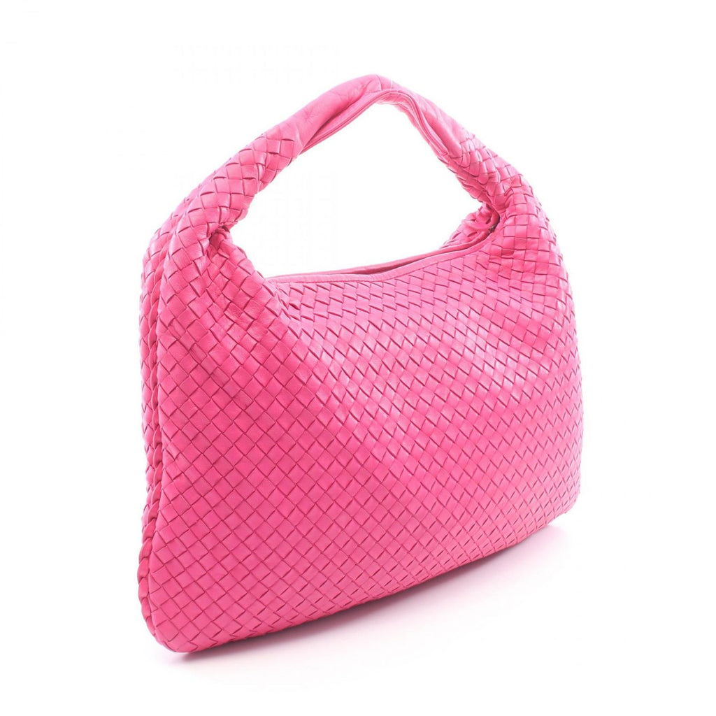 Bottega Veneta Shoulder Bag Intrecciato Pink Leather Hobo — view 2