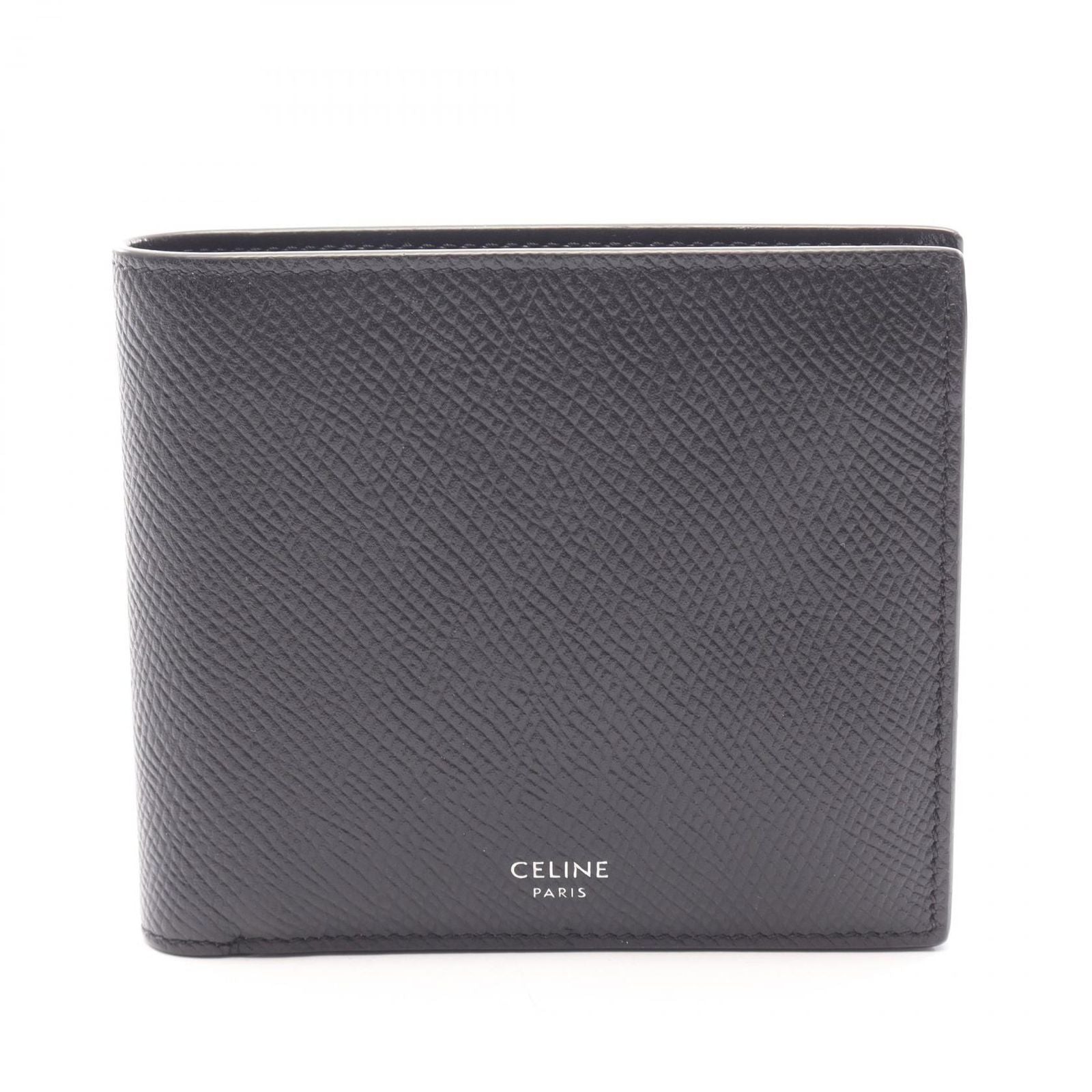 Celine Bifold Wallet Black Leather