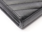Saint Laurent Paris Shoulder Bag Cassandra Classic Black Leather Chain Wallet — view 6
