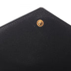 Saint Laurent Paris Shoulder Bag Cassandra Classic Black Leather Chain Wallet — view 5