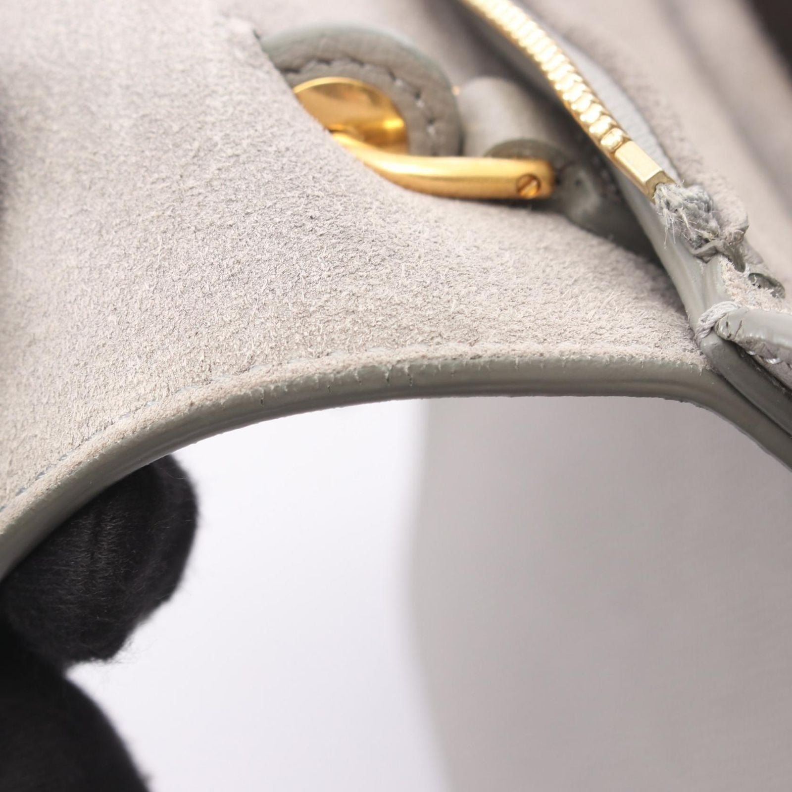 Celine Belt Bag Micro 2-Way Gray Leather — view 8