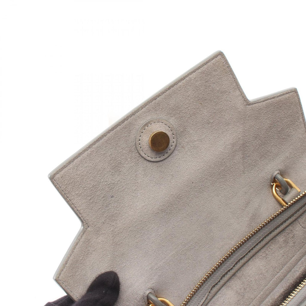 Celine Belt Bag Micro 2-Way Gray Leather — view 5