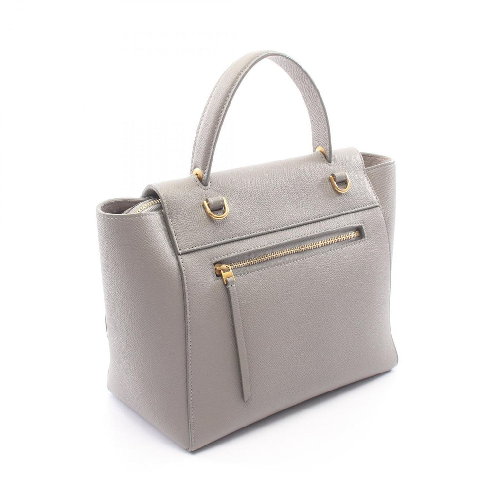 Celine Belt Bag Micro 2-Way Gray Leather — view 2
