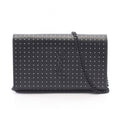 Saint Laurent Paris Shoulder Bag YSL Monogram Polka Dot Black Leather Kate