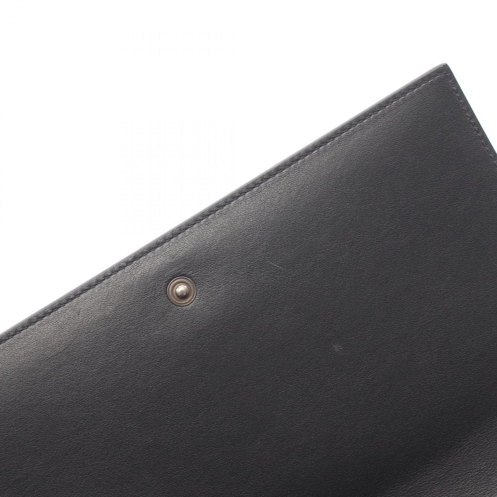 Saint Laurent Paris Shoulder Bag YSL Monogram Polka Dot Black Leather Kate — view 7