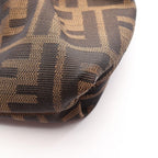 Fendi Shoulder Bag Zucca Brown Dark Canvas Leather — view 7