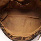 Fendi Shoulder Bag Zucca Brown Dark Canvas Leather — view 5