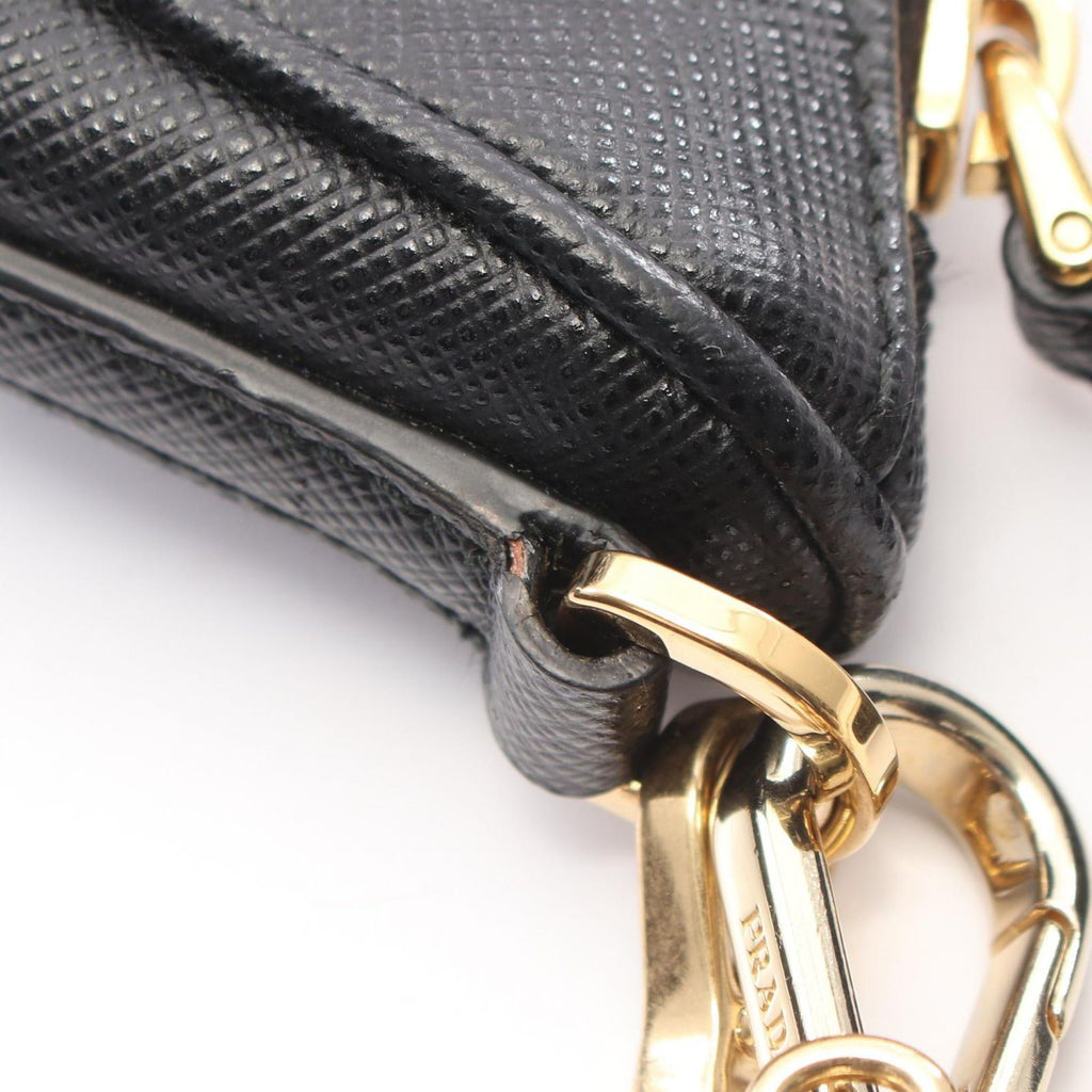 Prada Shoulder Bag Re-Edition Black Saffiano Leather 2005 2-Way — view 7