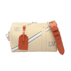Louis Vuitton Shoulder Bag City Keepall Cream Leather