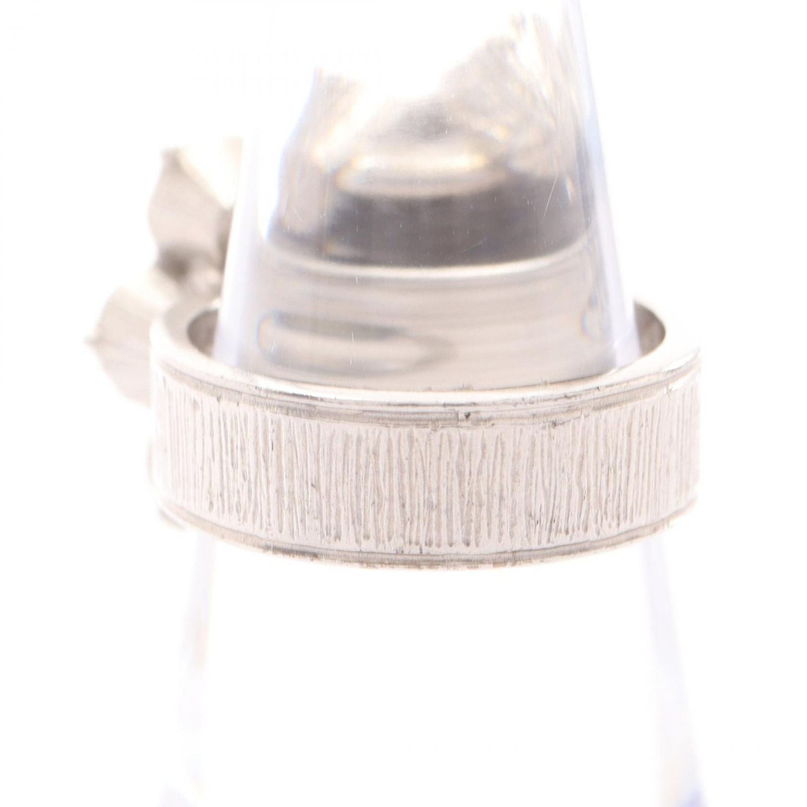 Chanel Ring CC Logo Flower Motif Silver — view 3