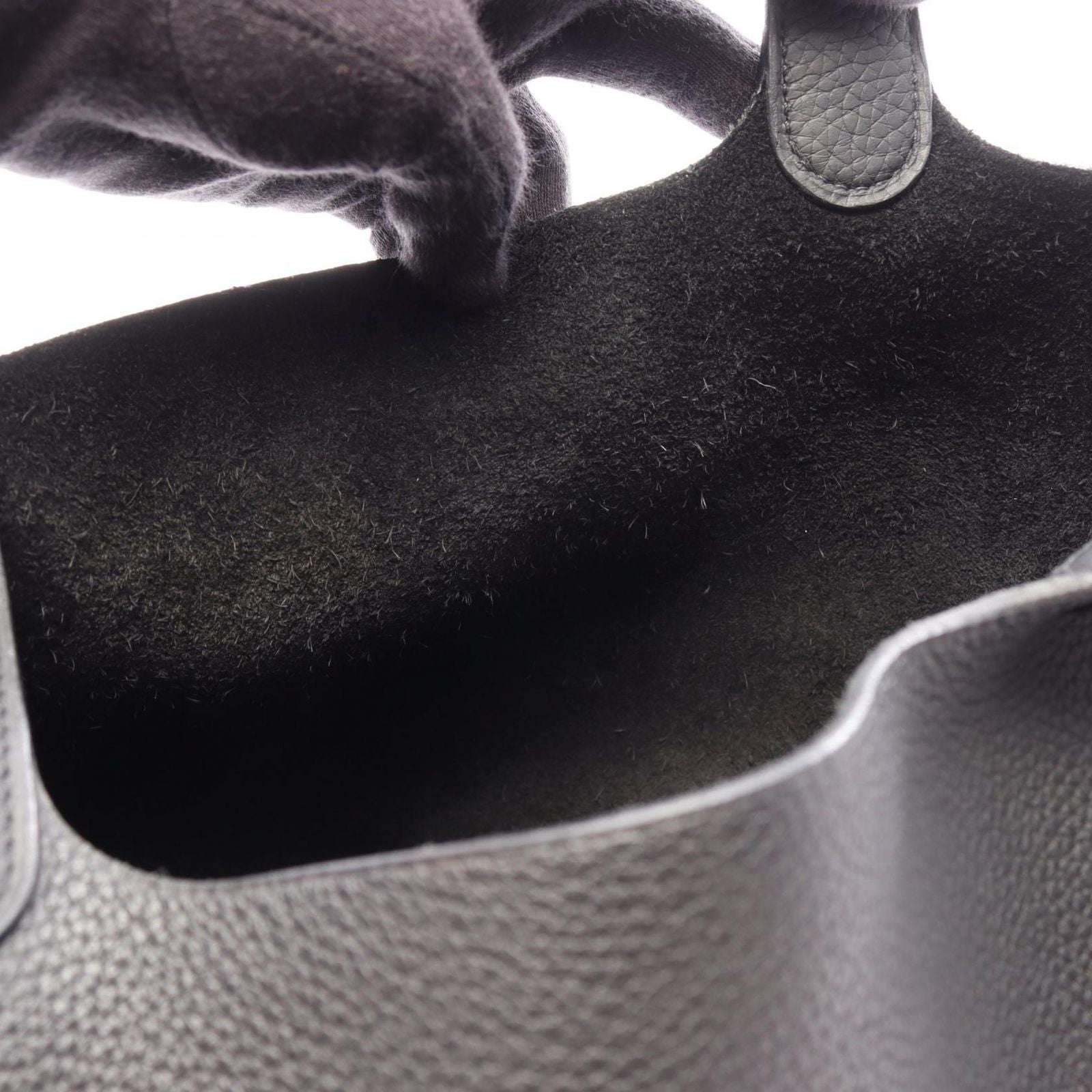 Hermes Handbag Picotin Lock MM Monochrome Black — view 7