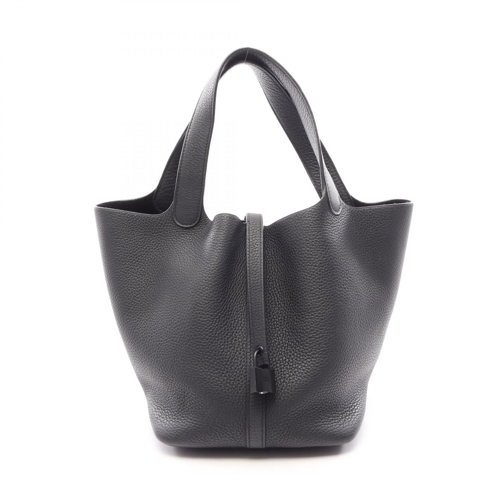 Hermes Handbag Picotin Lock MM Monochrome Black