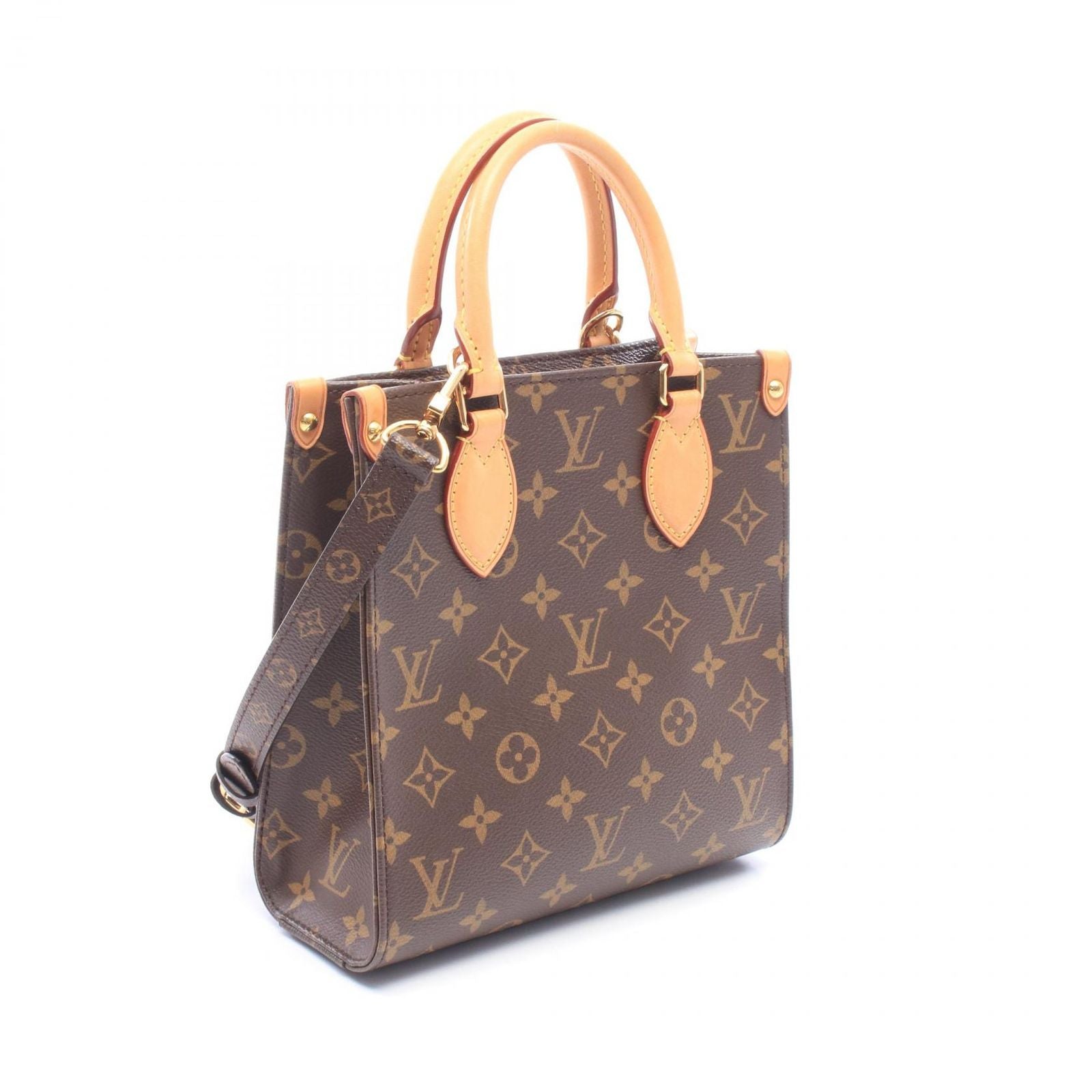 Louis Vuitton Handbag Sac Plat BB Monogram Leather Sac Pla BB — view 2