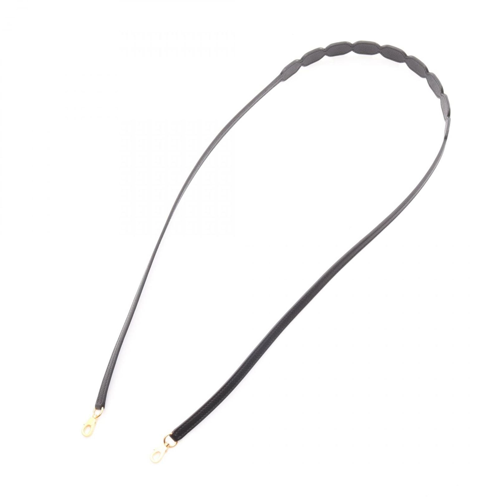 Hermes Shoulder Strap Bandouliere Maillon Chaine D'ancre Black Gold — view 2