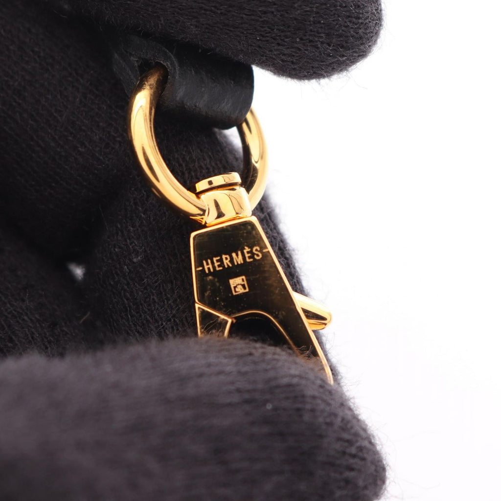 Hermes Shoulder Strap Bandouliere Maillon Chaine D'ancre Black Gold — view 4
