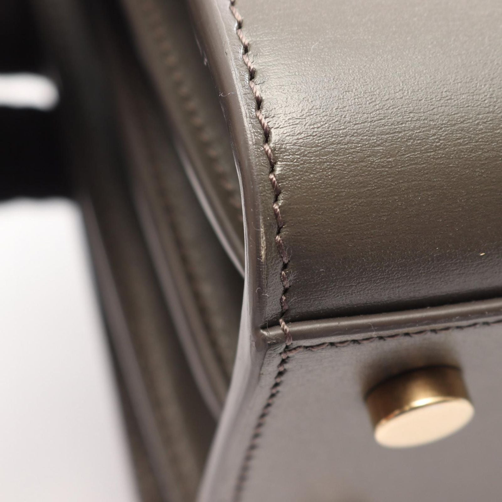 Saint Laurent Paris Handbag Sac de Jour Baby 2-Way Charcoal Gray Leather — view 7