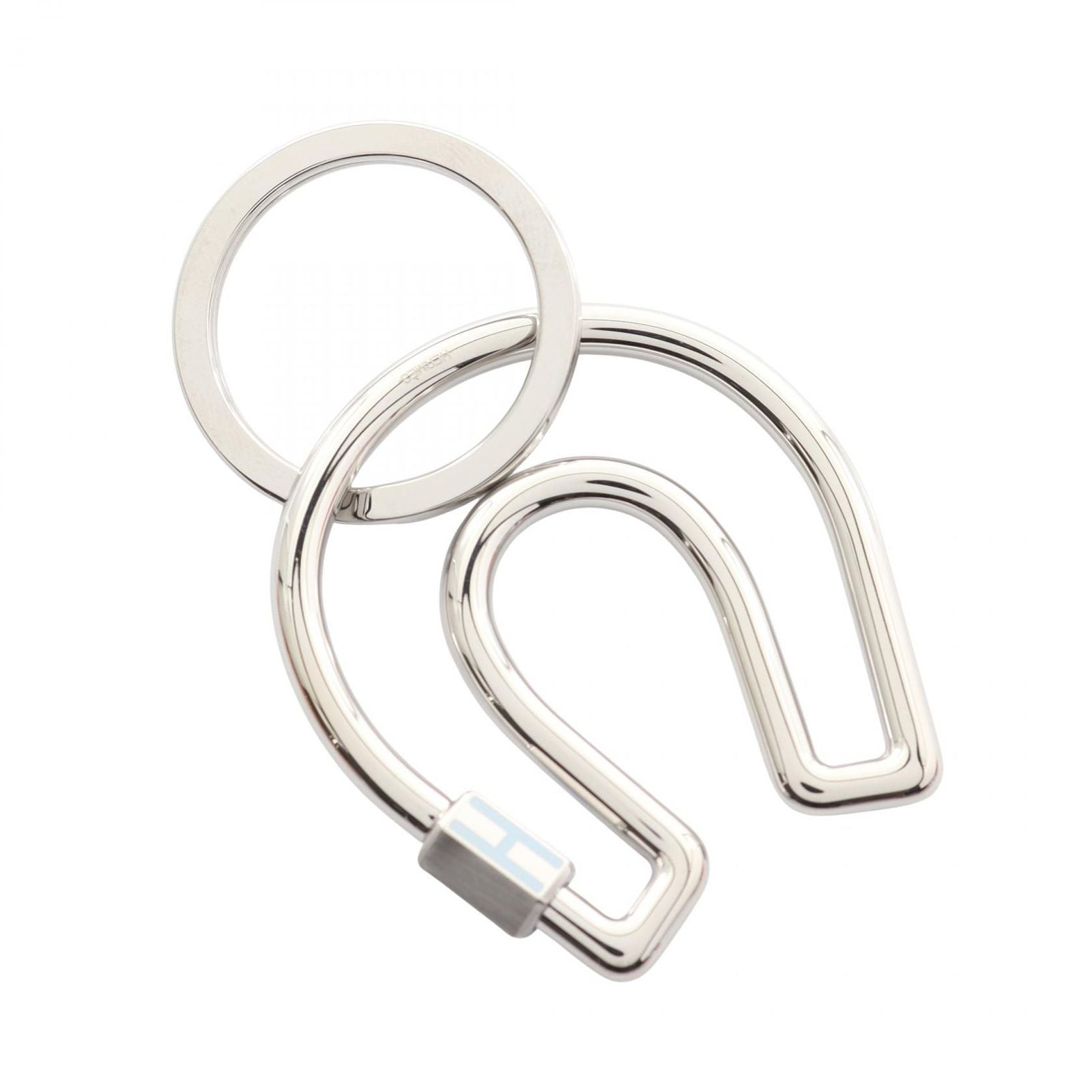 Hermes Key Holder Fer a Cheval Silver — view 2