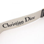 Dior Shoulder Strap 30 Montaigne Houndstooth White Black Canvas Leather Handbag — view 5