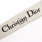 Dior Shoulder Strap 30 Montaigne Houndstooth White Black Canvas Leather Handbag — view 3