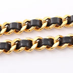 Chanel Belt CC Logo Coin Chain Leather — view 6