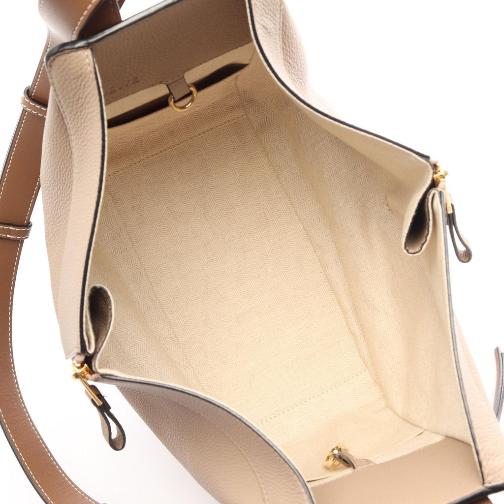 Loewe Handbag Hammock Small 2-Way Greige Leather — view 3