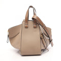 Loewe Handbag Hammock Small 2-Way Greige Leather