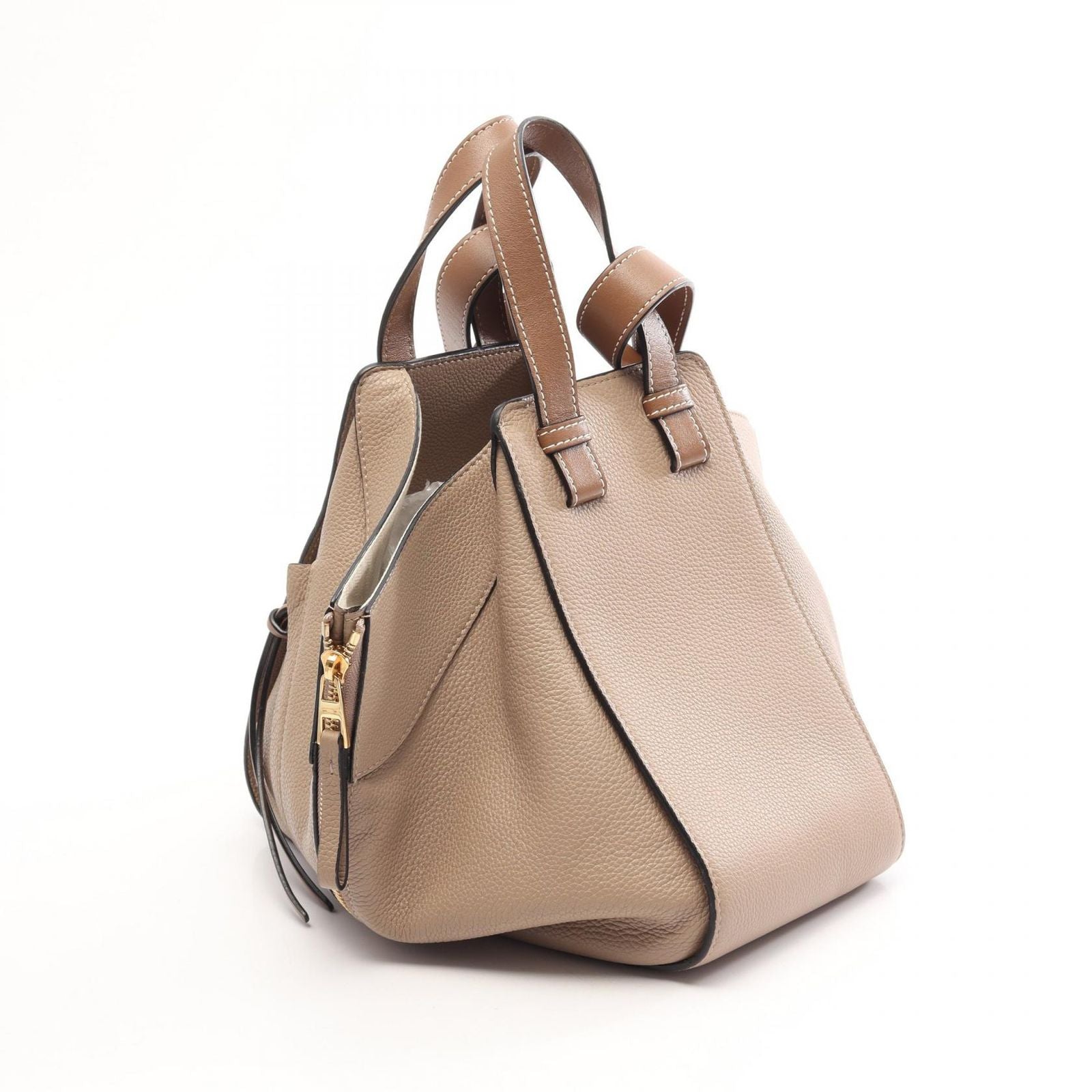 Loewe Handbag Hammock Small 2-Way Greige Leather — view 2
