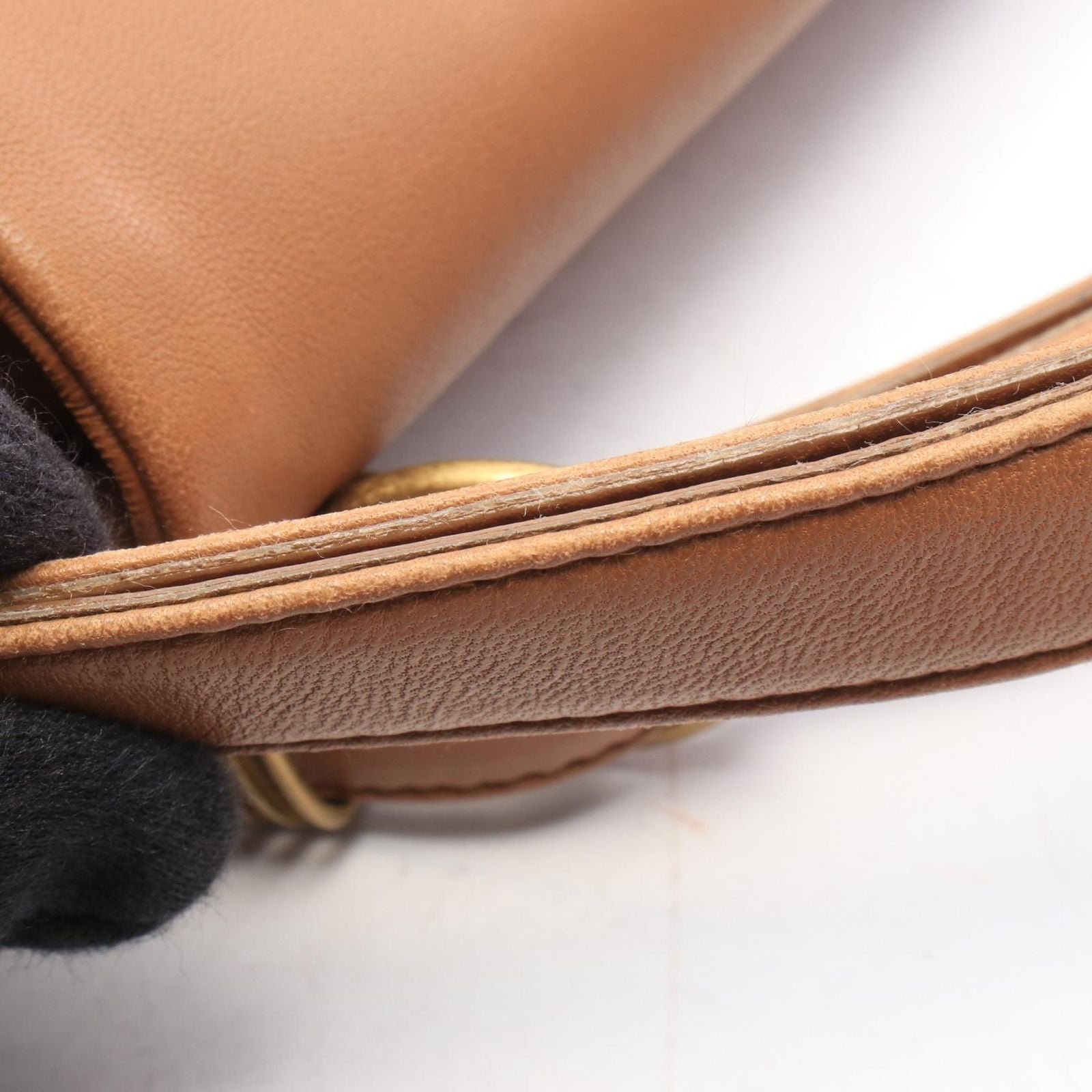 Bottega Veneta Handbag Intrecciato Camel Lambskin — view 7