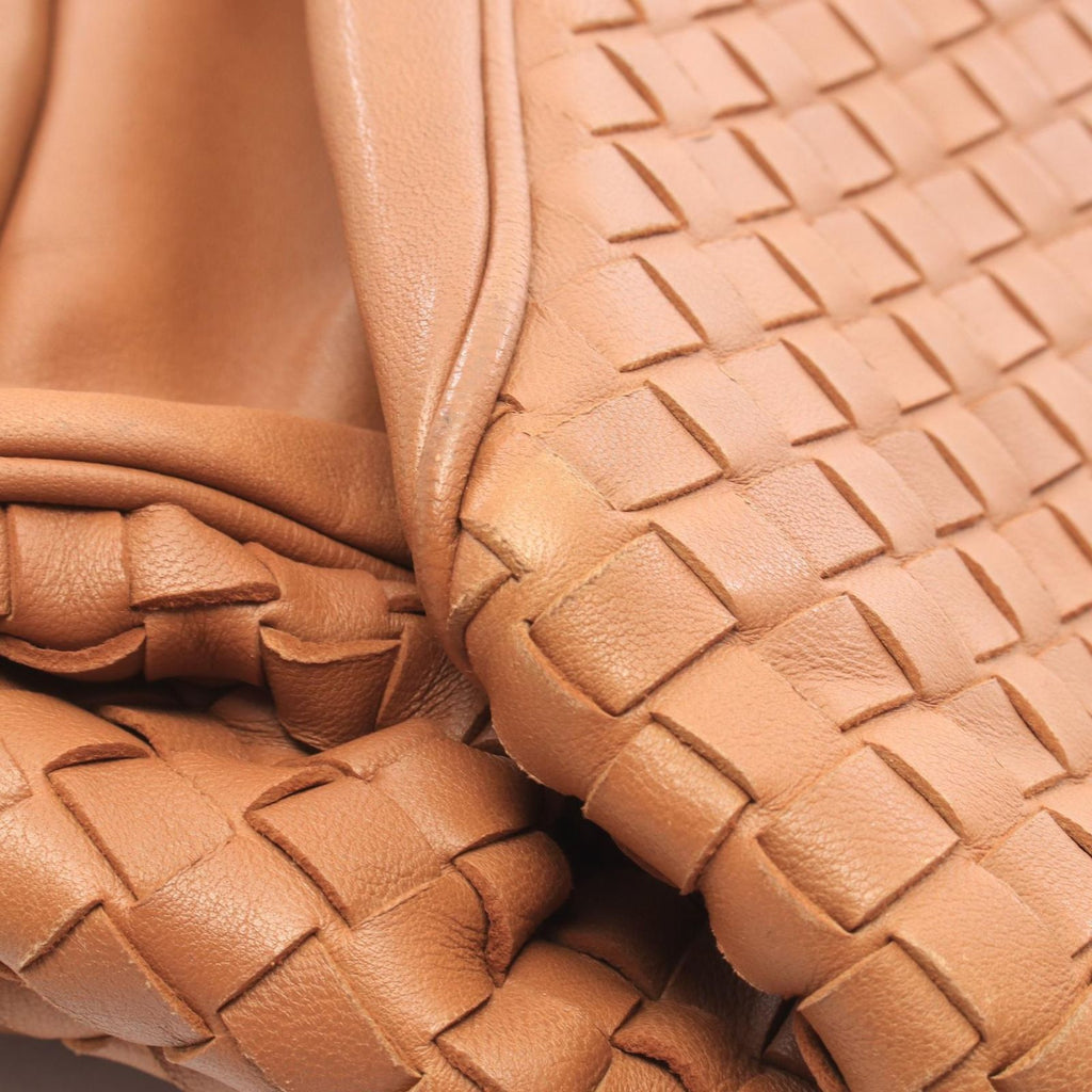 Bottega Veneta Handbag Intrecciato Camel Lambskin — view 6