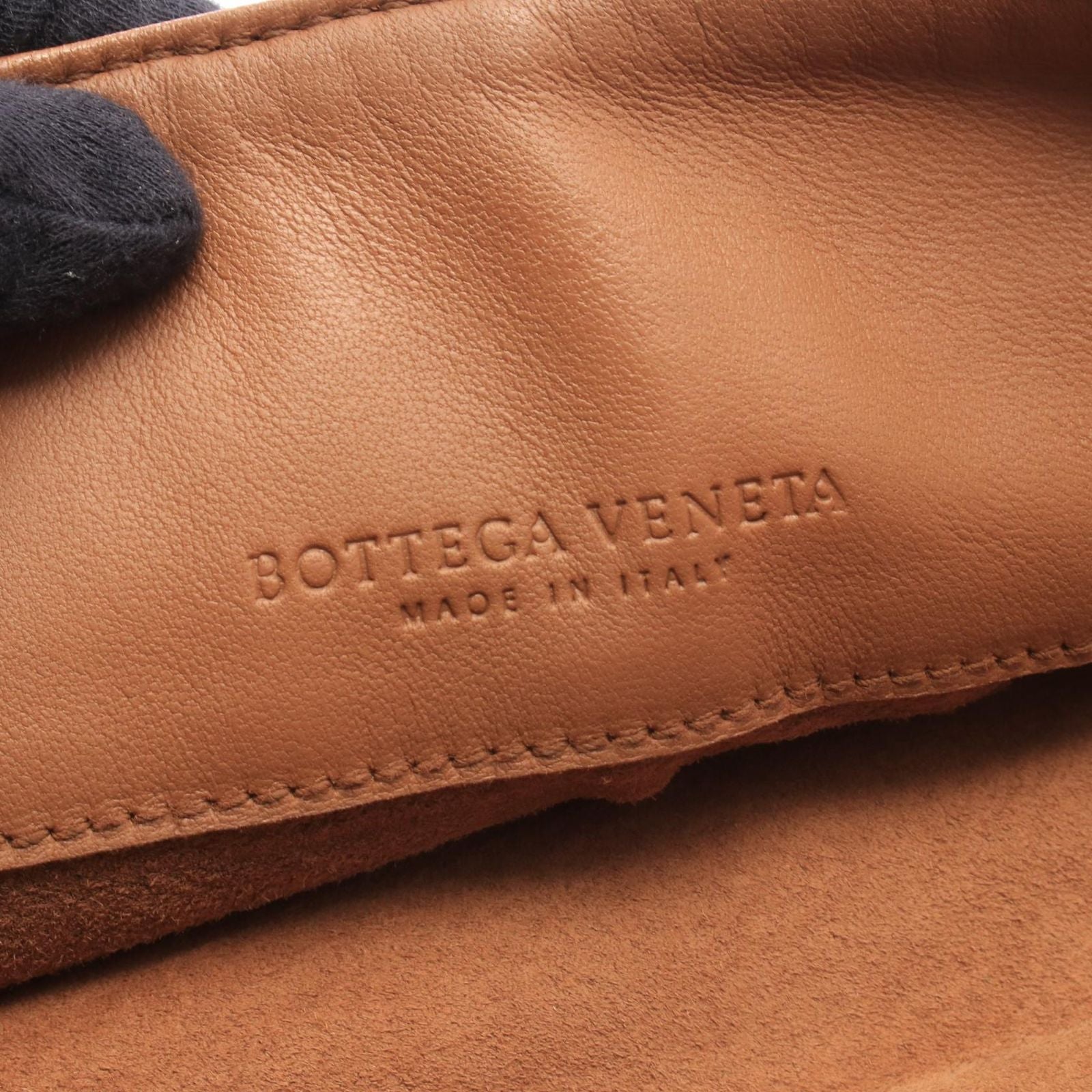 Bottega Veneta Handbag Intrecciato Camel Lambskin — view 4