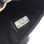 Chanel Waist Bag Quilted Chain Black Caviar Leather Mini Flap Card Case — view 5