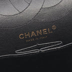 Chanel Shoulder Bag 2.55 Quilted Double Flap Black Leather Chain — view 4