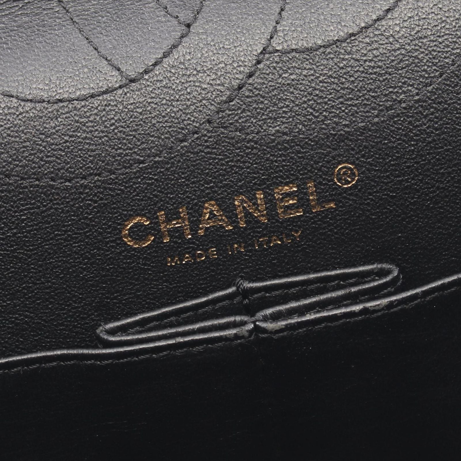 Chanel Shoulder Bag 2.55 Quilted Double Flap Black Leather Chain — view 4