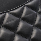 Chanel Shoulder Bag Maxi Quilted 30 Classic Large Double Flap Black Lambskin — view 7