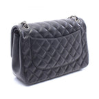 Chanel Shoulder Bag Maxi Quilted 30 Classic Large Double Flap Black Lambskin — view 2