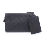 Louis Vuitton Shoulder Bag Gaston Wearable Wallet Noir Leather