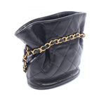 Chanel Shoulder Bag Quilted Black Lambskin — view 2