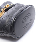Chanel Shoulder Bag Quilted Black Lambskin — view 6