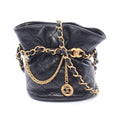 Chanel Shoulder Bag Quilted Black Lambskin