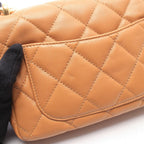 Chanel Shoulder Bag Quilted Small Flap Camel Leather Chain — view 8